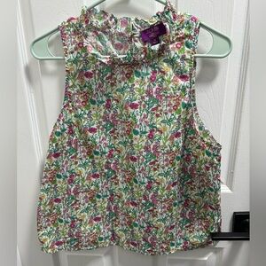 J. Crew x Liberty London Floral Short-Sleeve Professional Shirt, size M